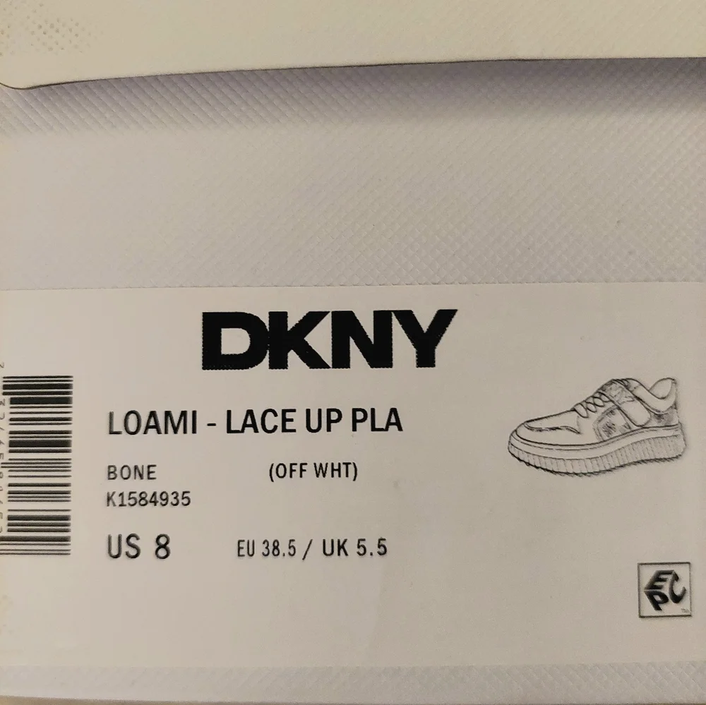 DKNY Loami Wedge Sneaker (color:"Bone") Size 8 NIB - Picture 10 of 12